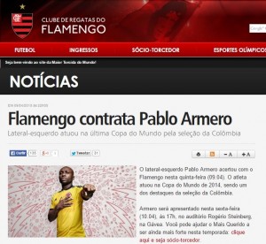 Pablo Armero Flamengo